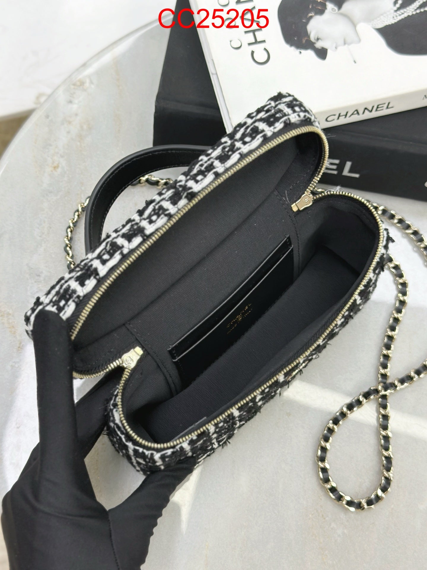 Chanel Tweed Cosmetic bag