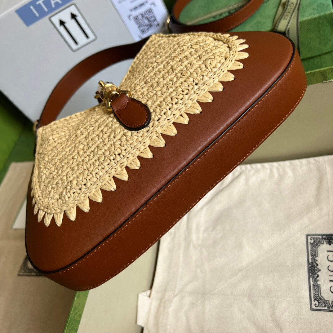 Gucci Jackie Raffia Bag