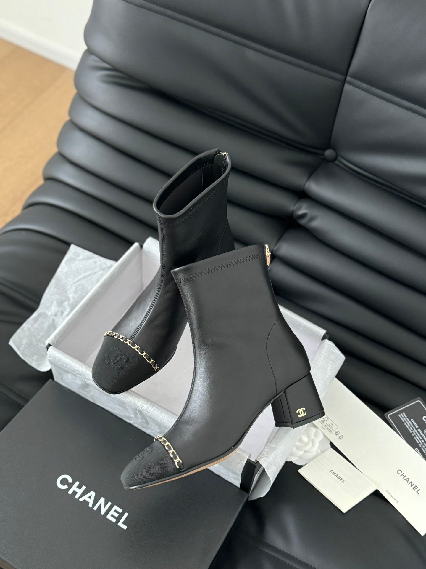 Chanel Leather Boots