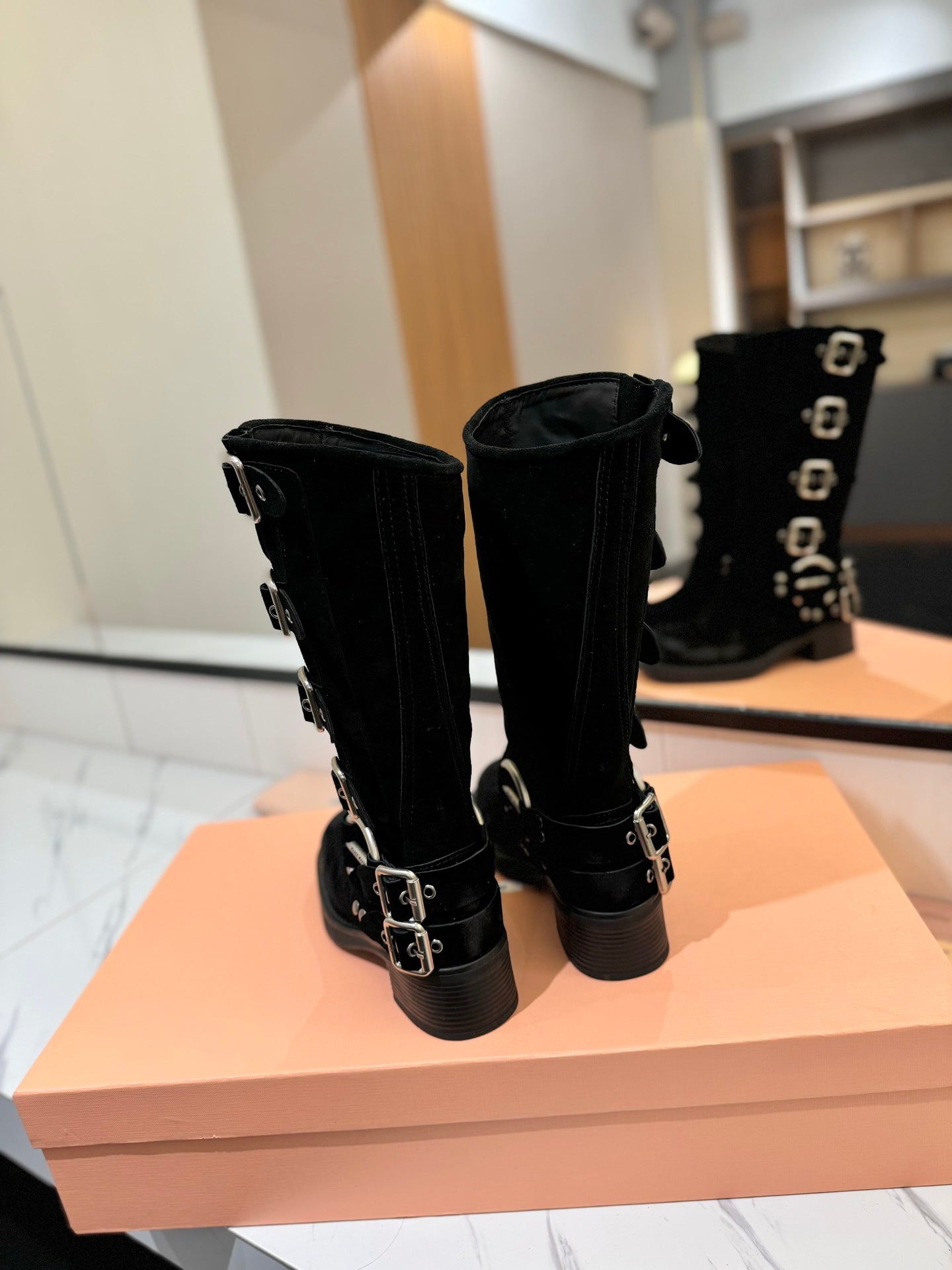 Miu Miu High Boots Suede