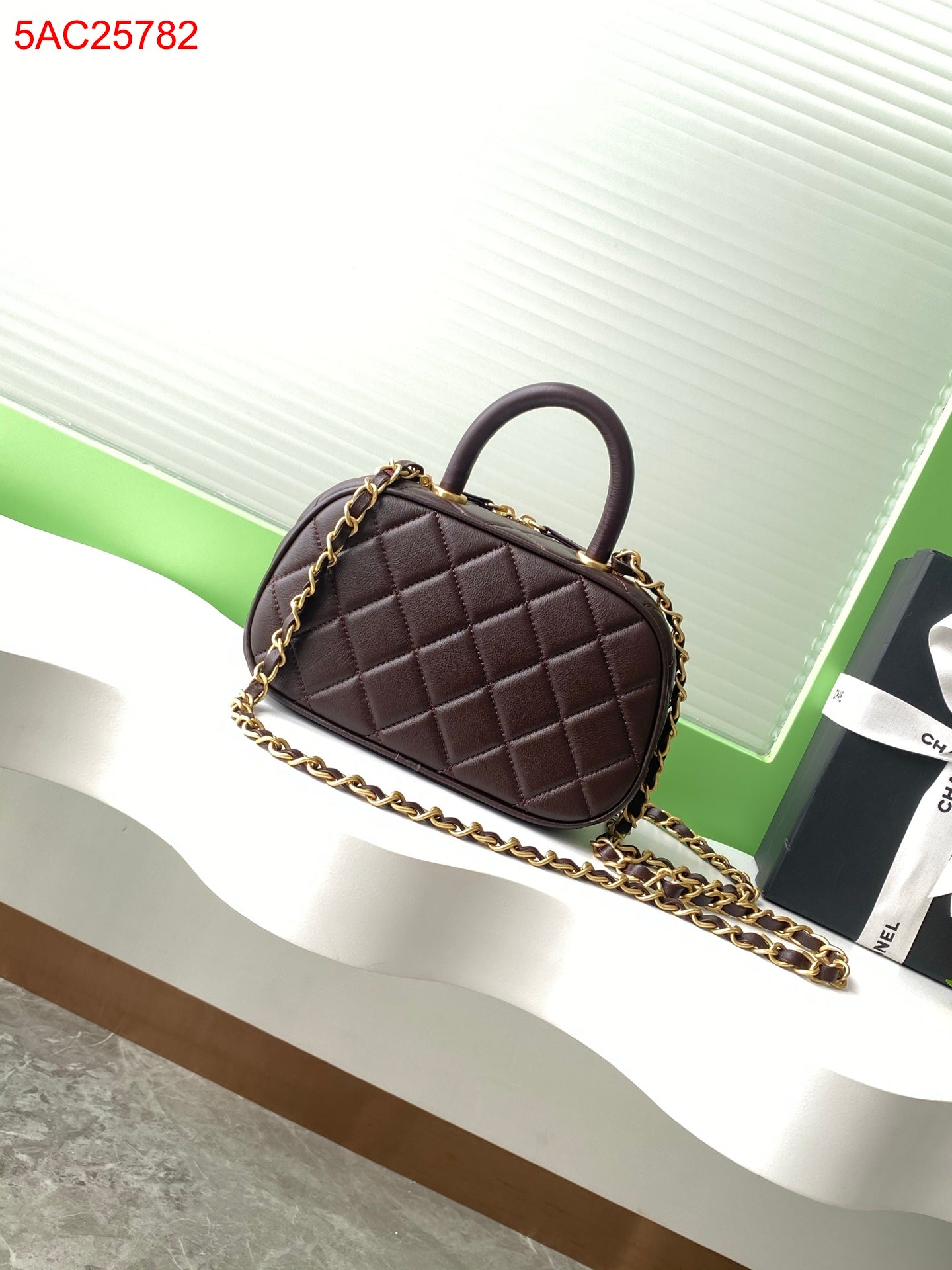 Chanel Leather Mini Bowling bag
