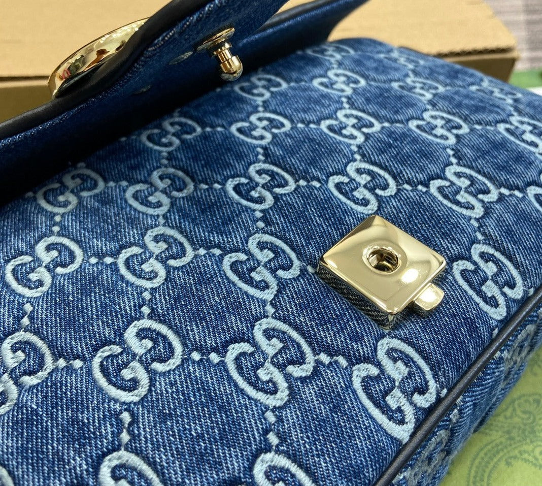 Gucci Marmont Lido Denim bag