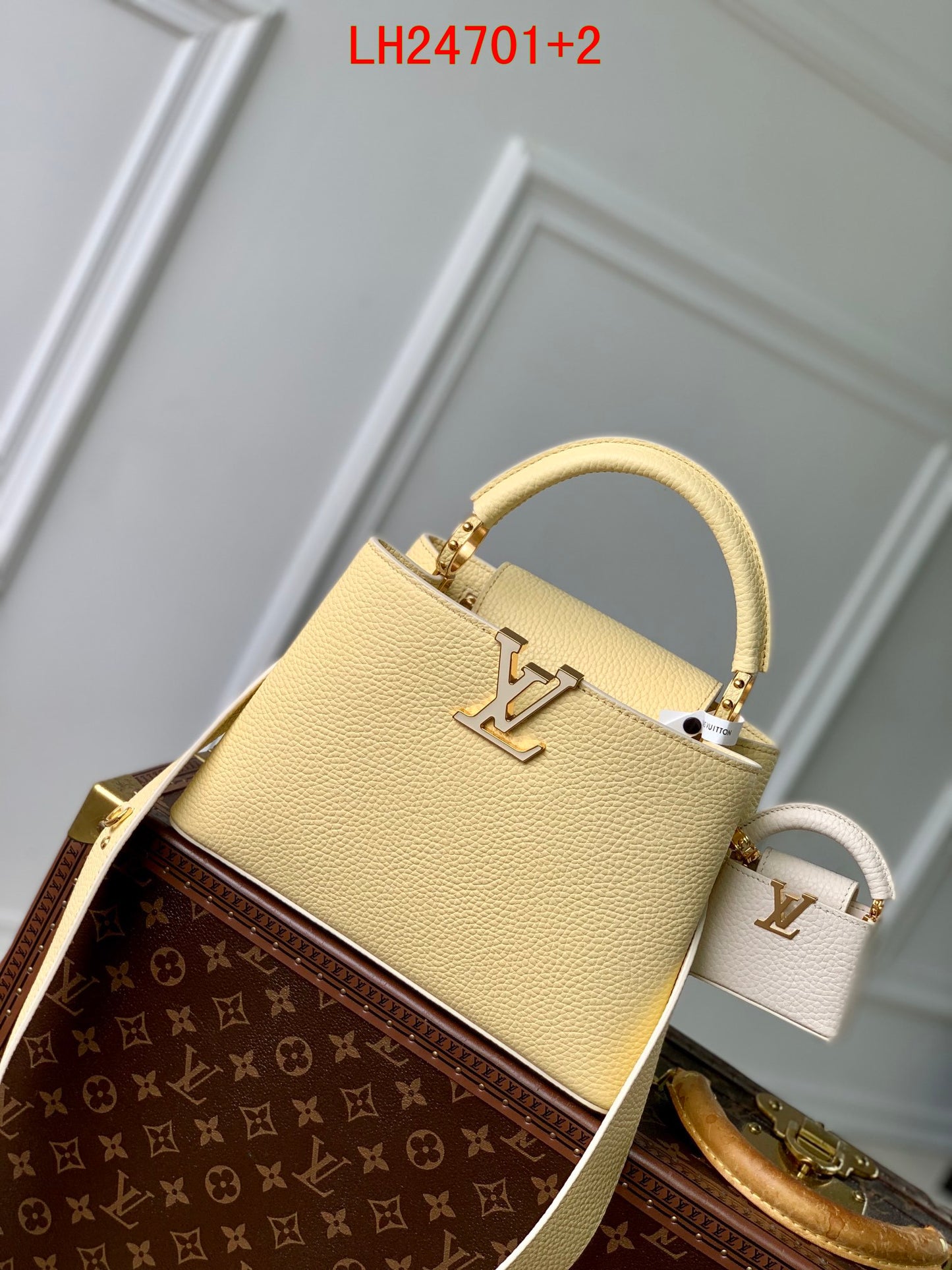 Louis Vuitton Capucines mini and BB Taurillon leather