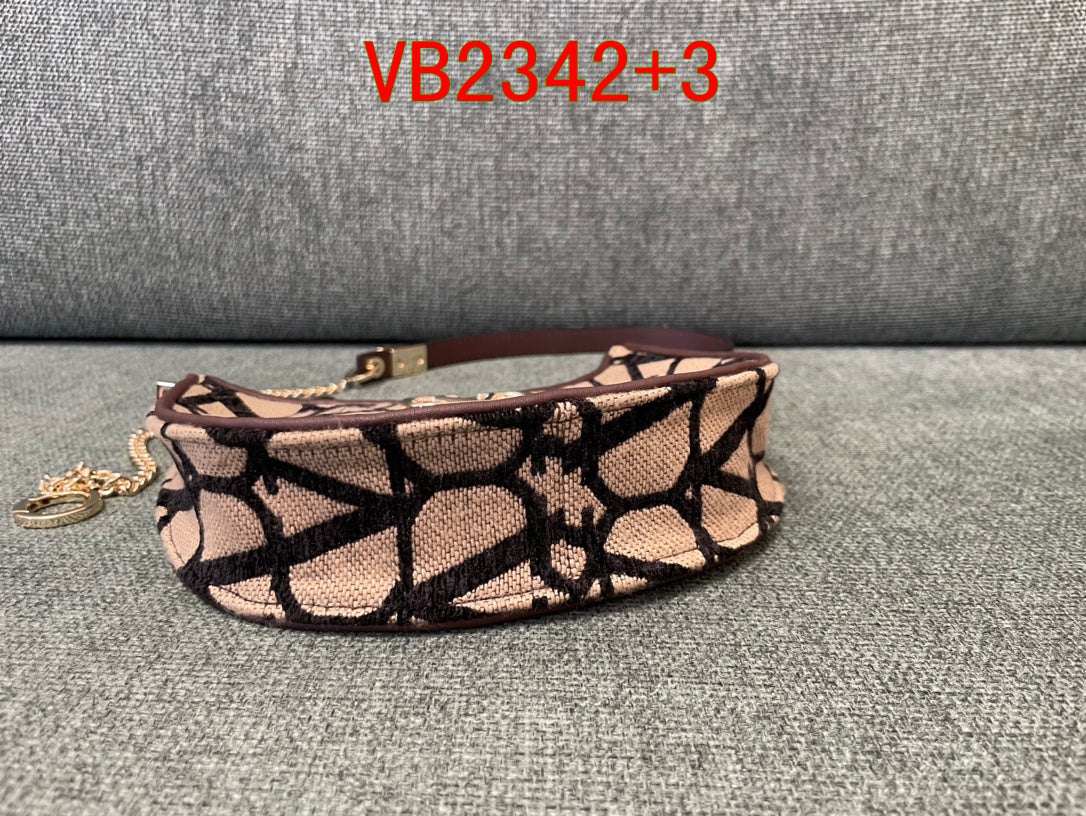 Valentino Canvas Hobo Bag