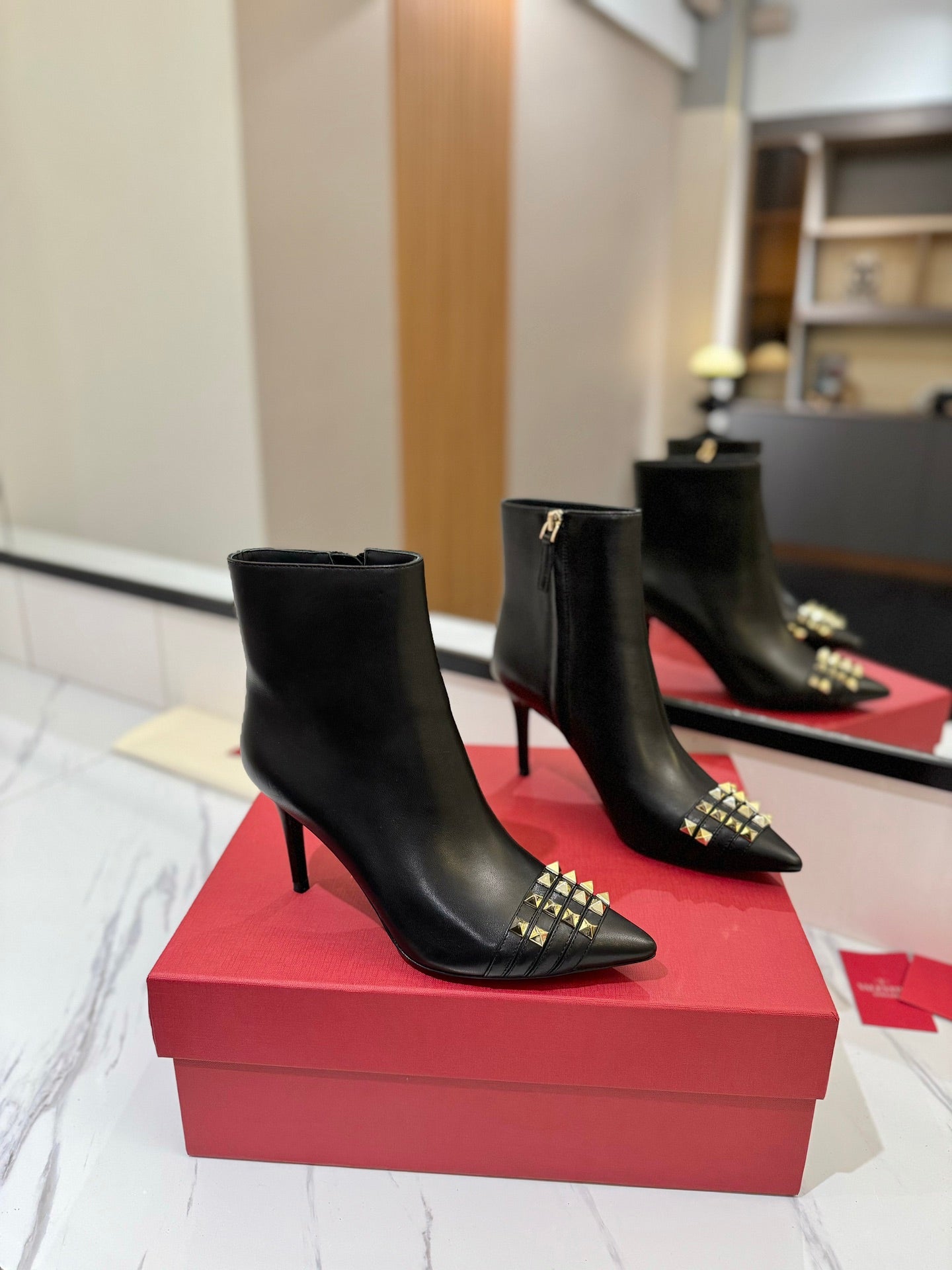 Valentino Heel Ankle Boots