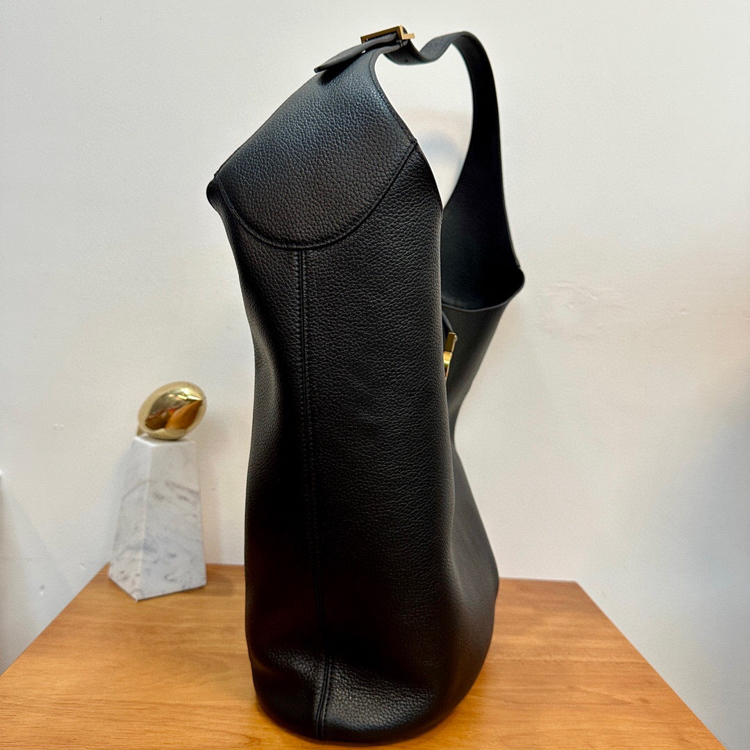 YSL LE 5 À 7 HOBO IN GRAINED LEATHER