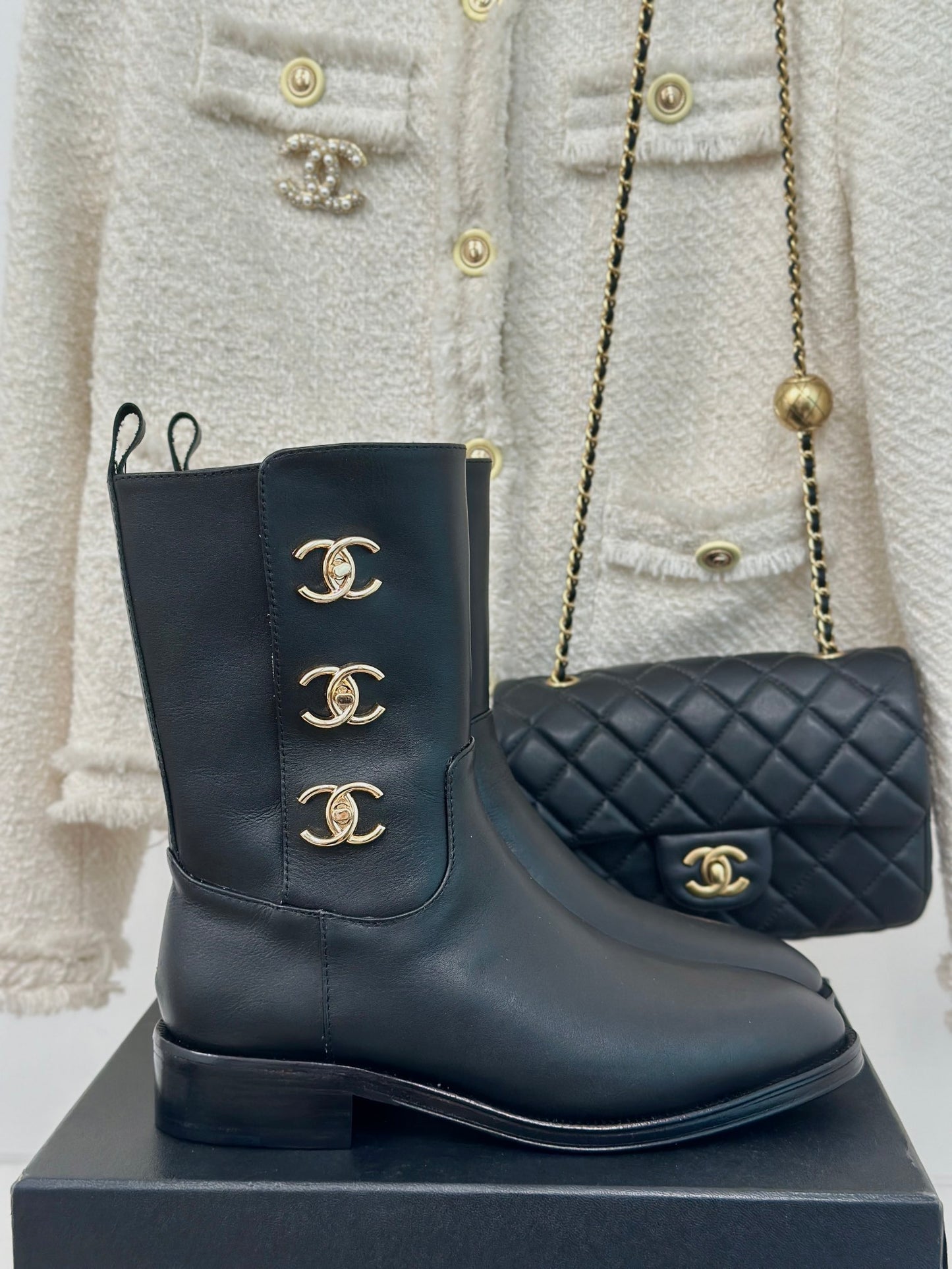Chanel Ankle leather boots