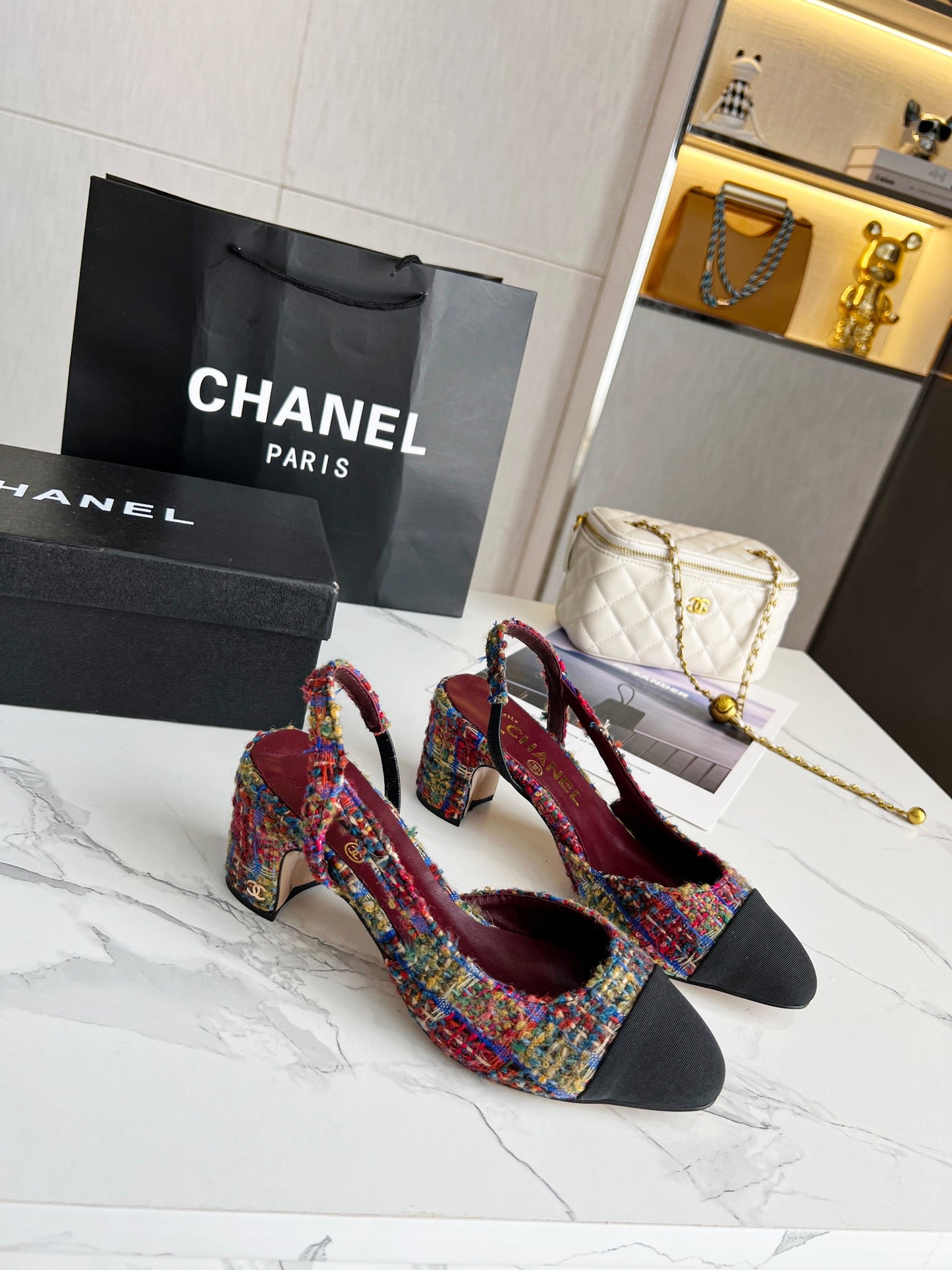 Chanel Tweed Heels