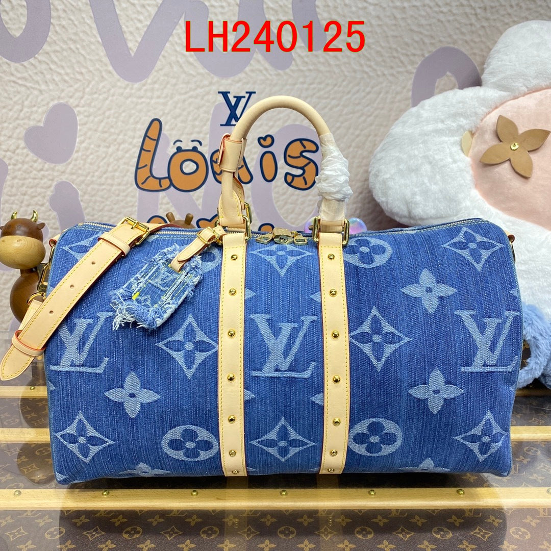 Louis Vuitton Denim Keepall 45