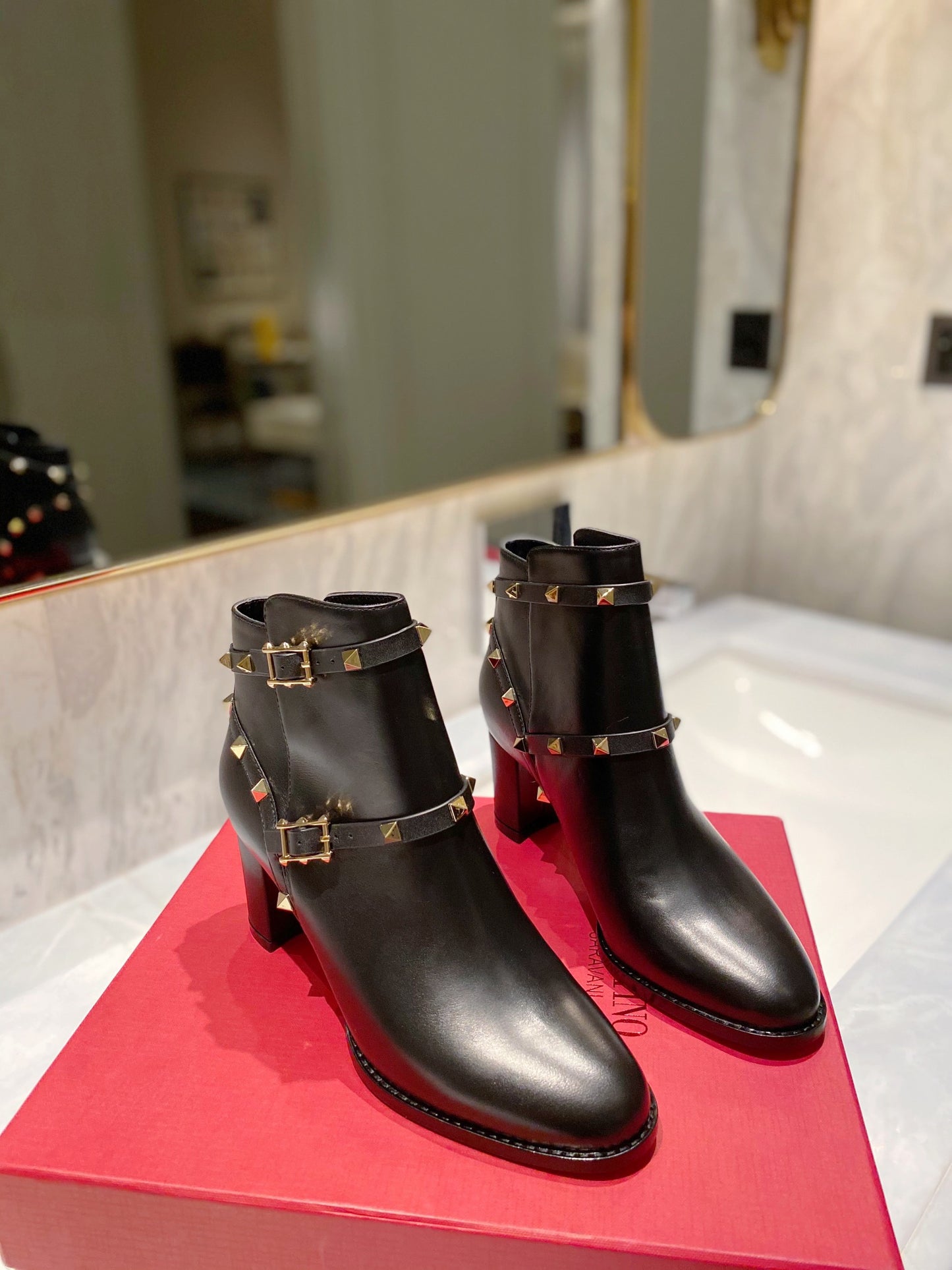 Valentino Ankle Heel Boots