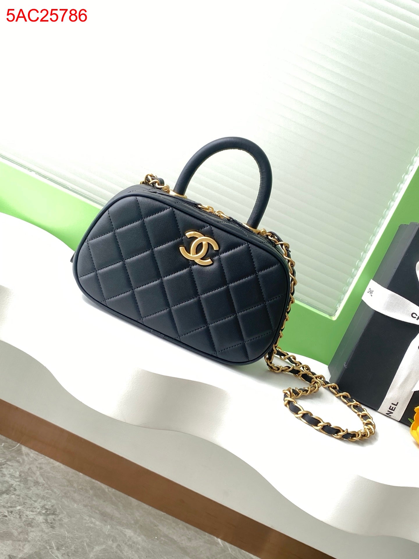 Chanel Leather Mini Bowling bag