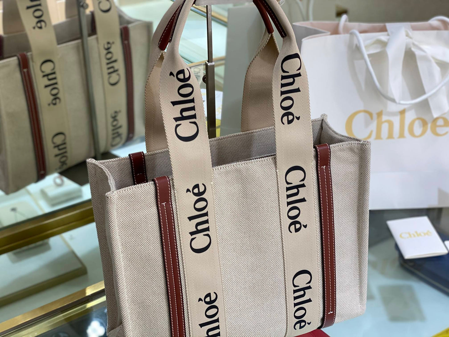 Chloe Woody Tote Bag