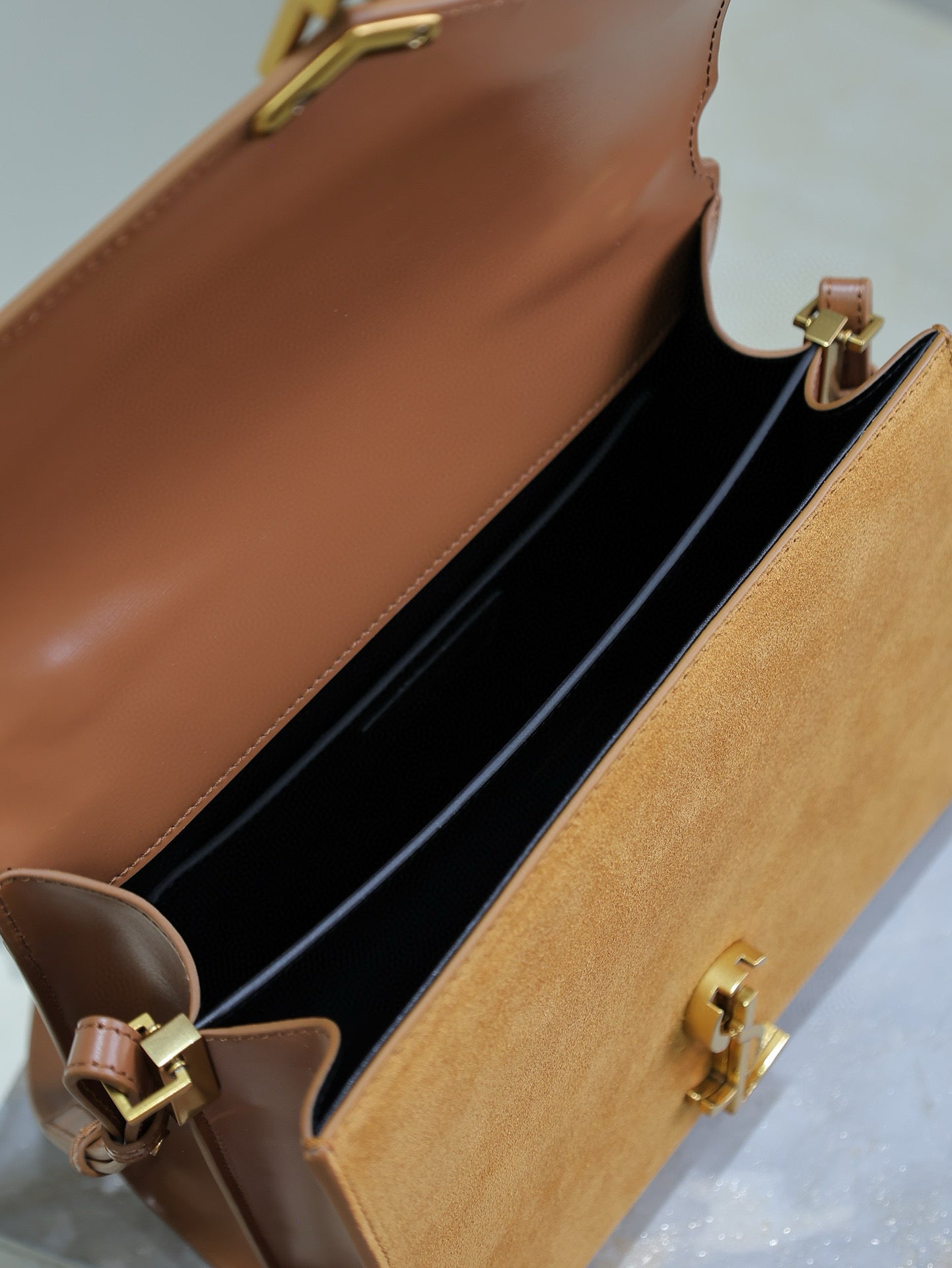 YSL CASSANDRA Suede Medium bag