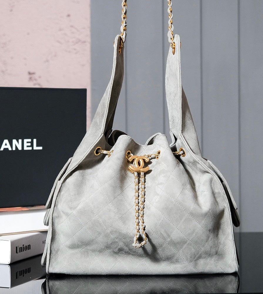 Chanel 2024 Collection Suede Hobo Large bag