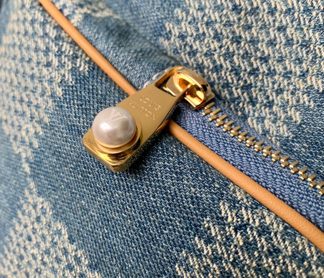 Louis Vuitton montsouris denim backpack