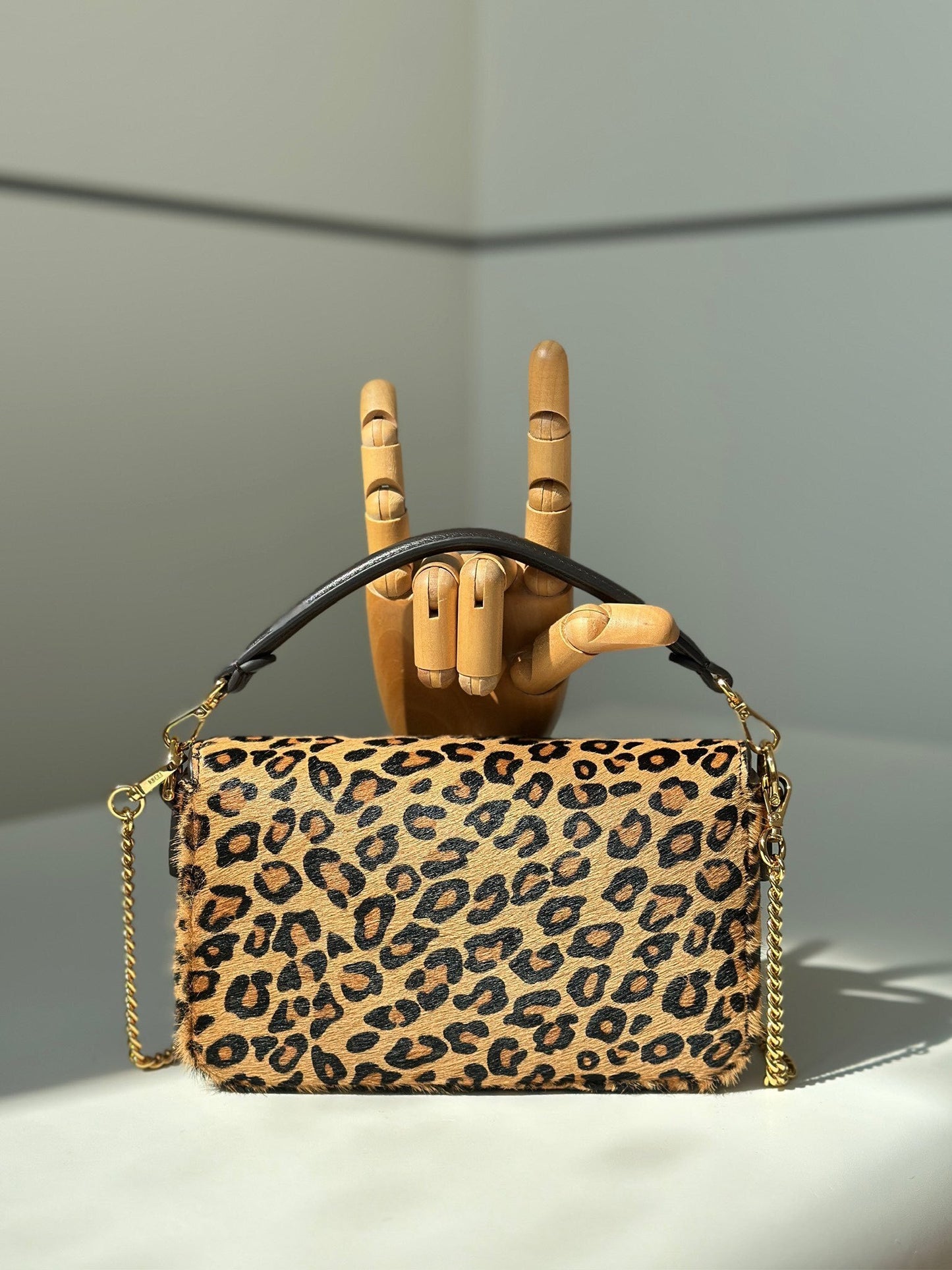 Fendi Animal Print Mini Baguette bag