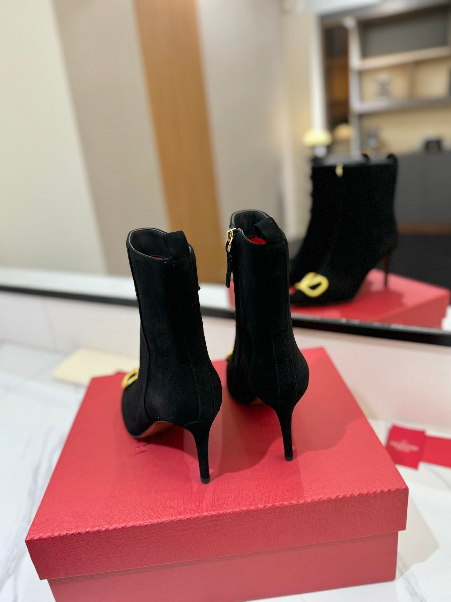 Valentino Heel Ankle Boots