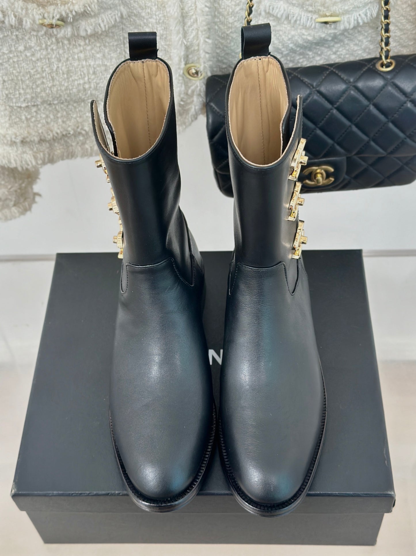 Chanel Ankle leather boots