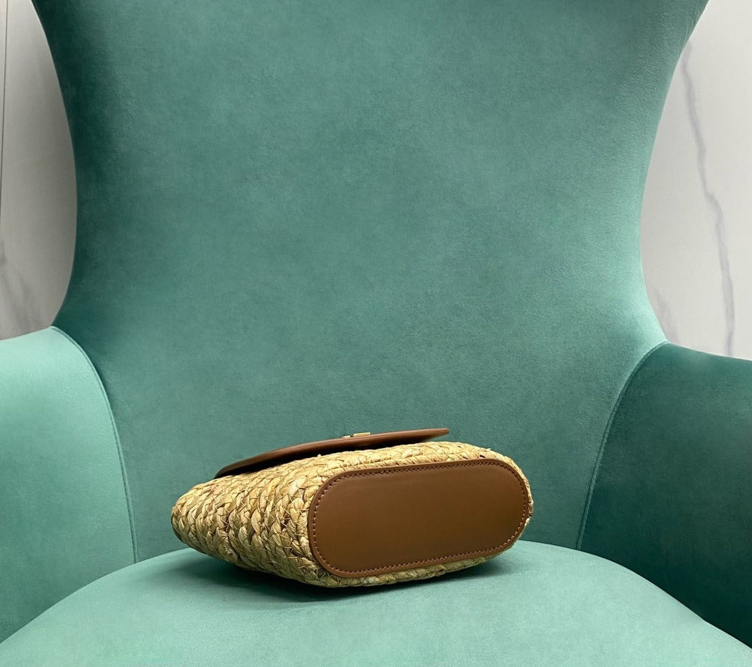 YSL Mini Manon Raffia bag