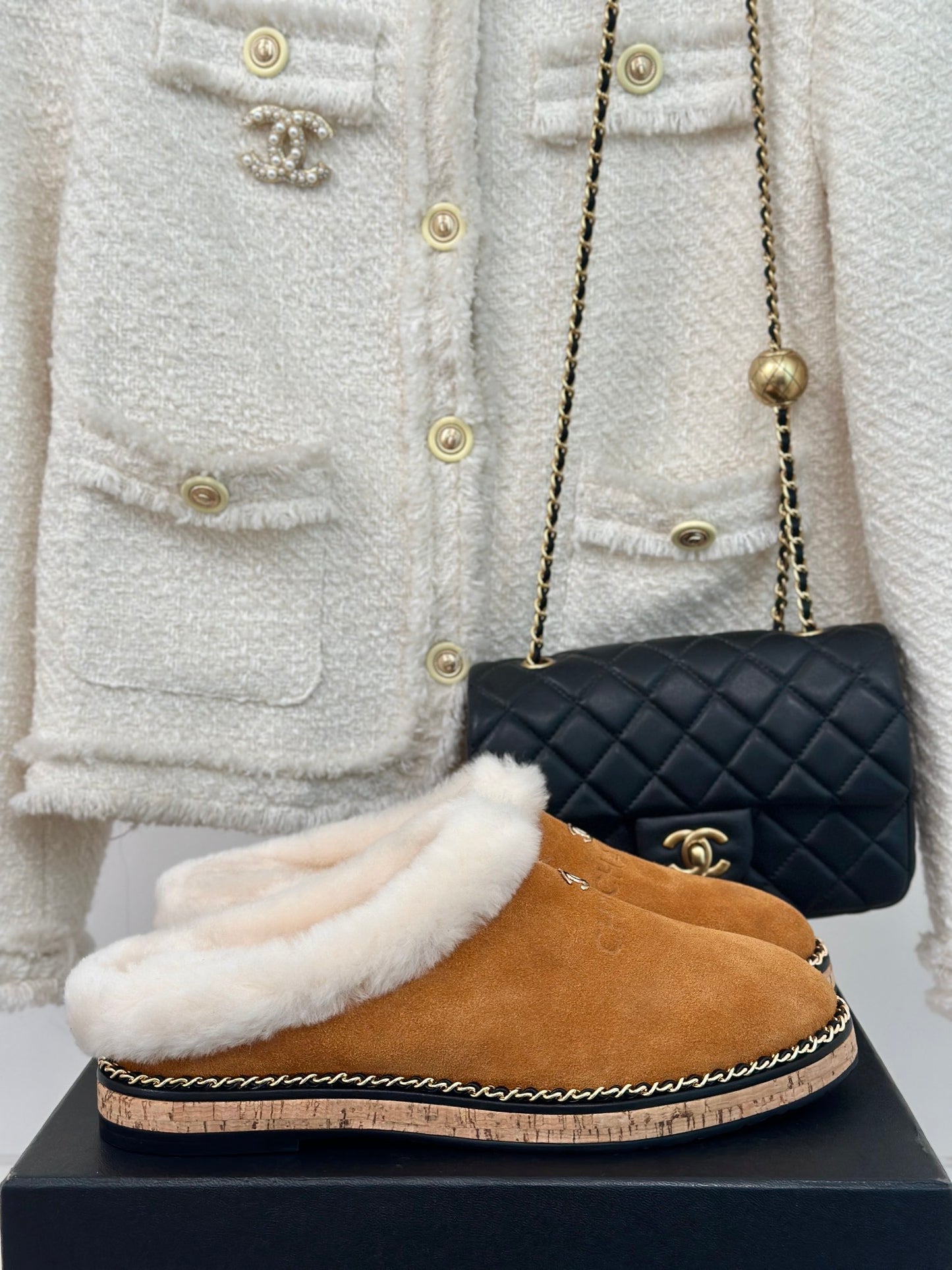 Chanel Suede Slippers