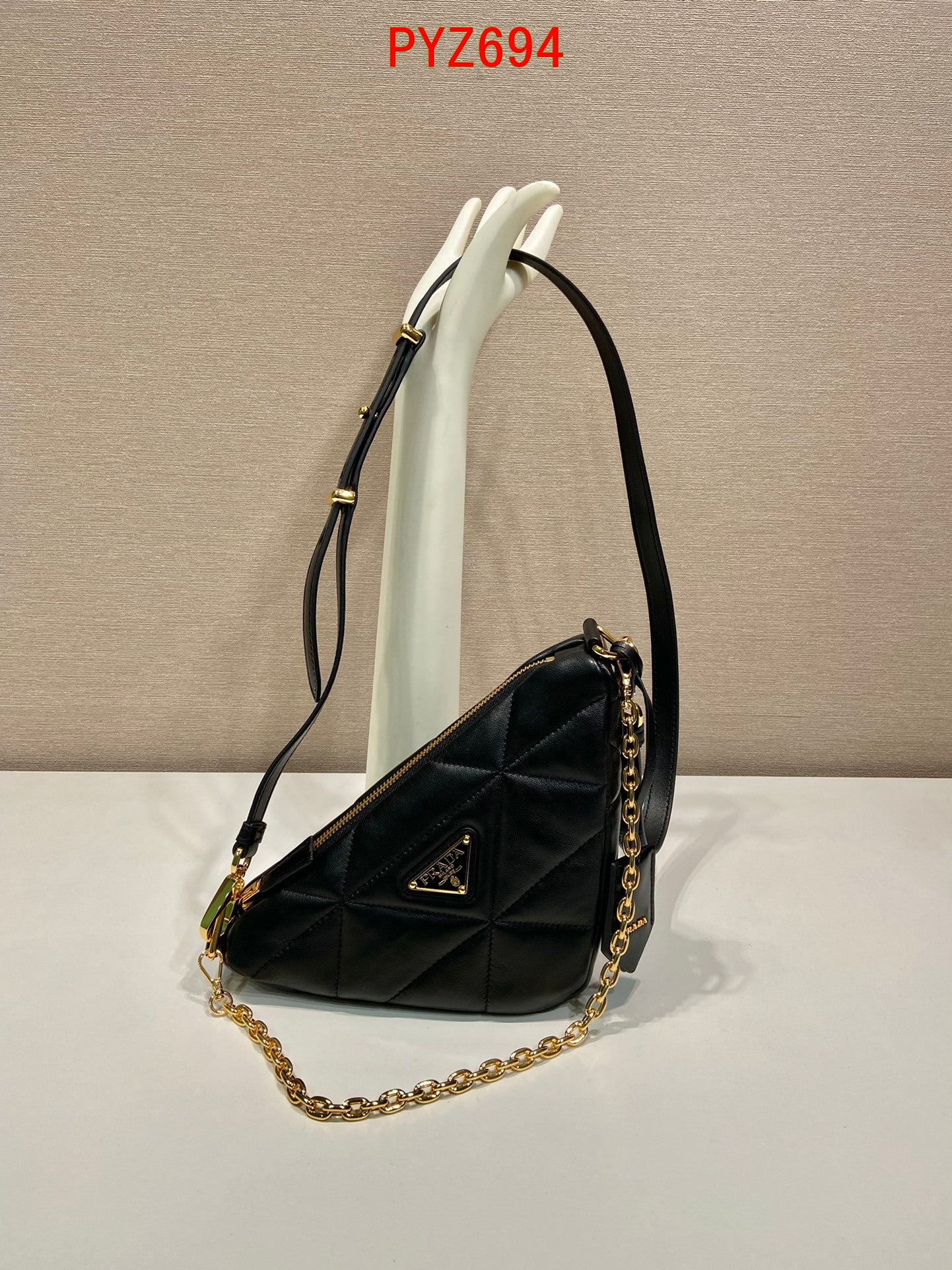 Prada Triangle Leather Bag
