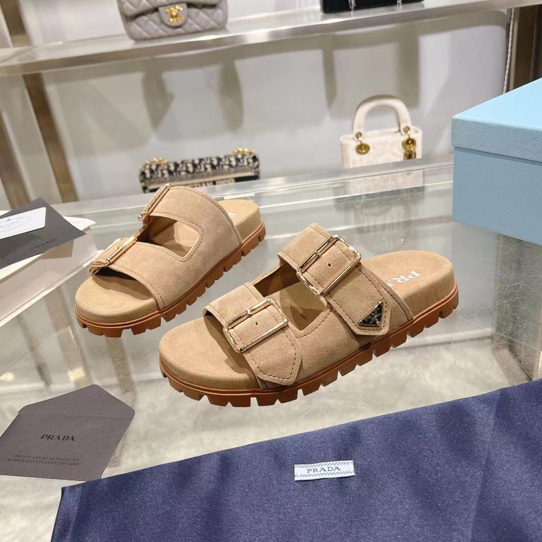Prada Suede Sandals