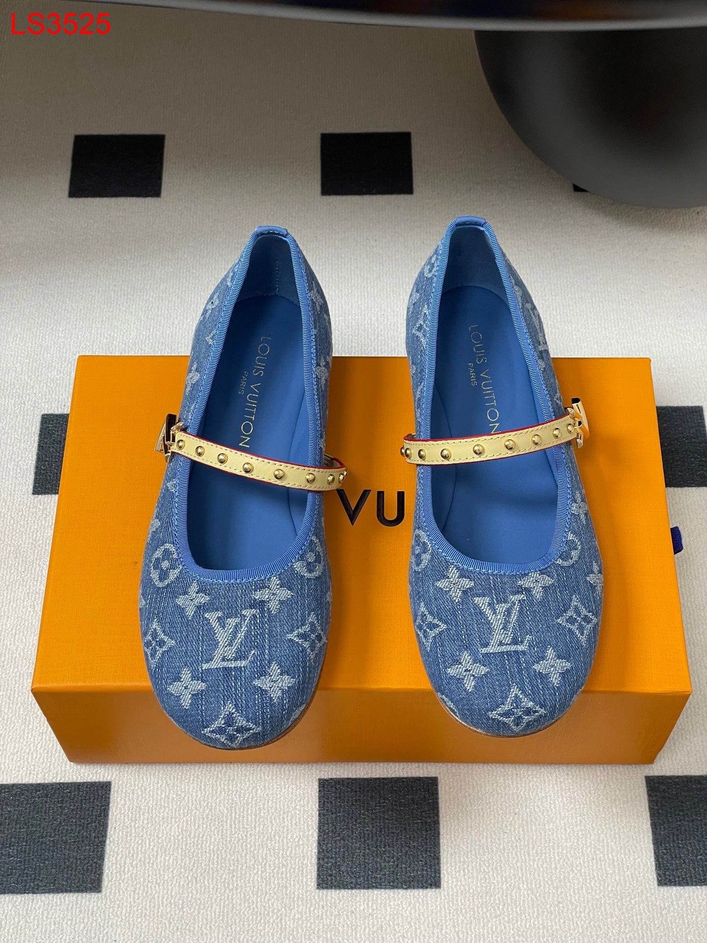 Louis Vuitton Denim Ballerina Flats