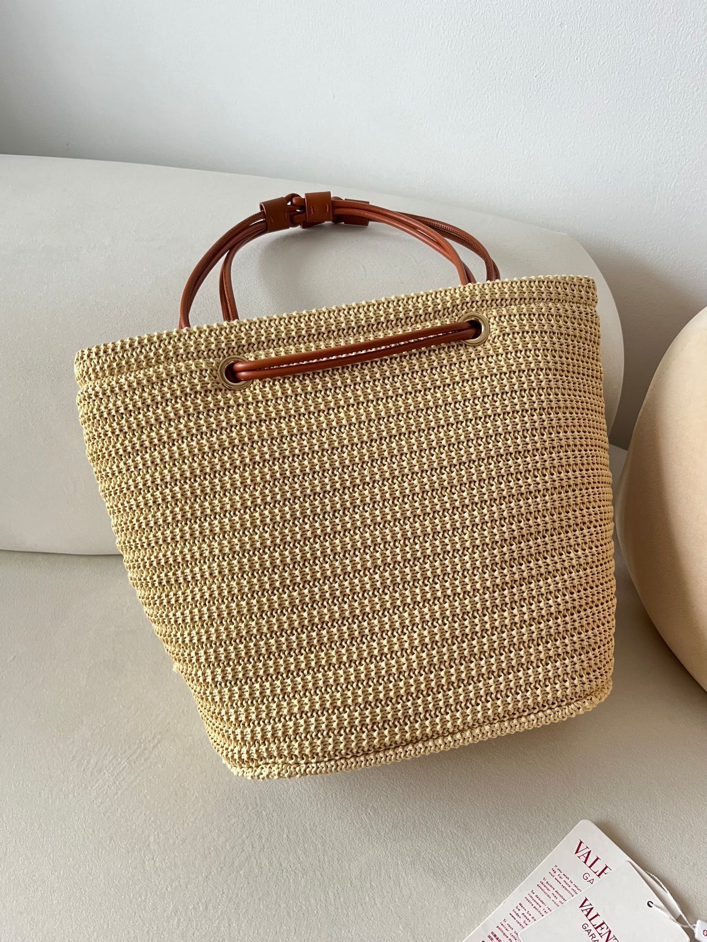 Valentino Garavani Straw Small Bucket bag