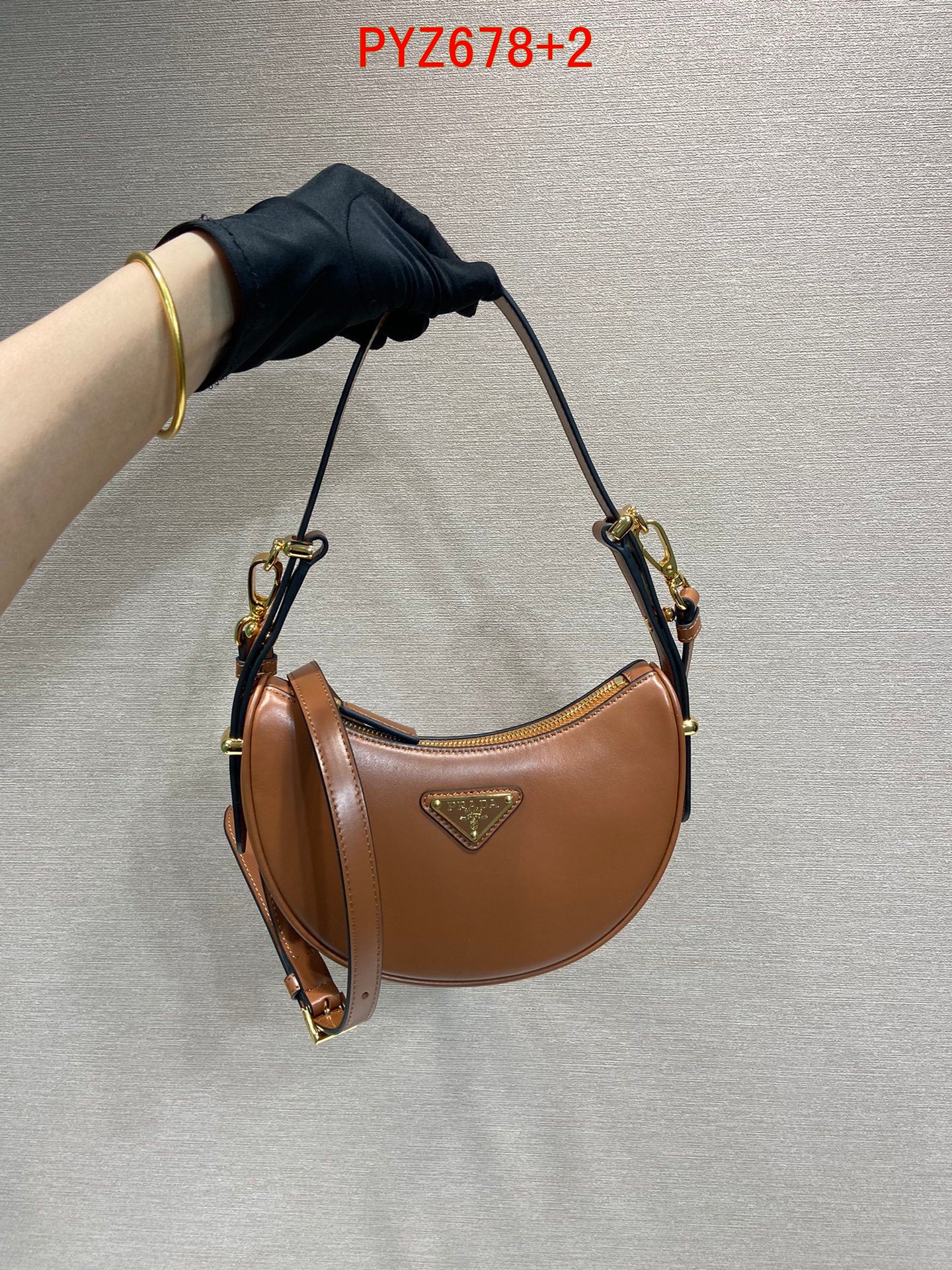 Prada Arqué leather mini shoulder bag