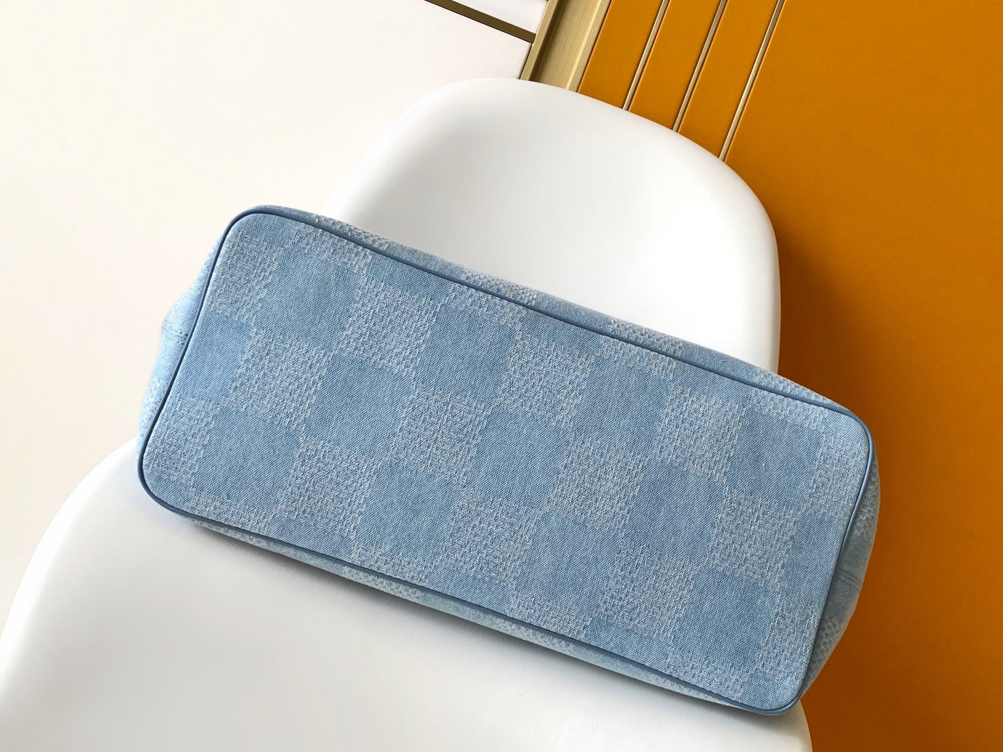 Louis Vuitton Nevereverfull Damier Denim 3D cotton canvas