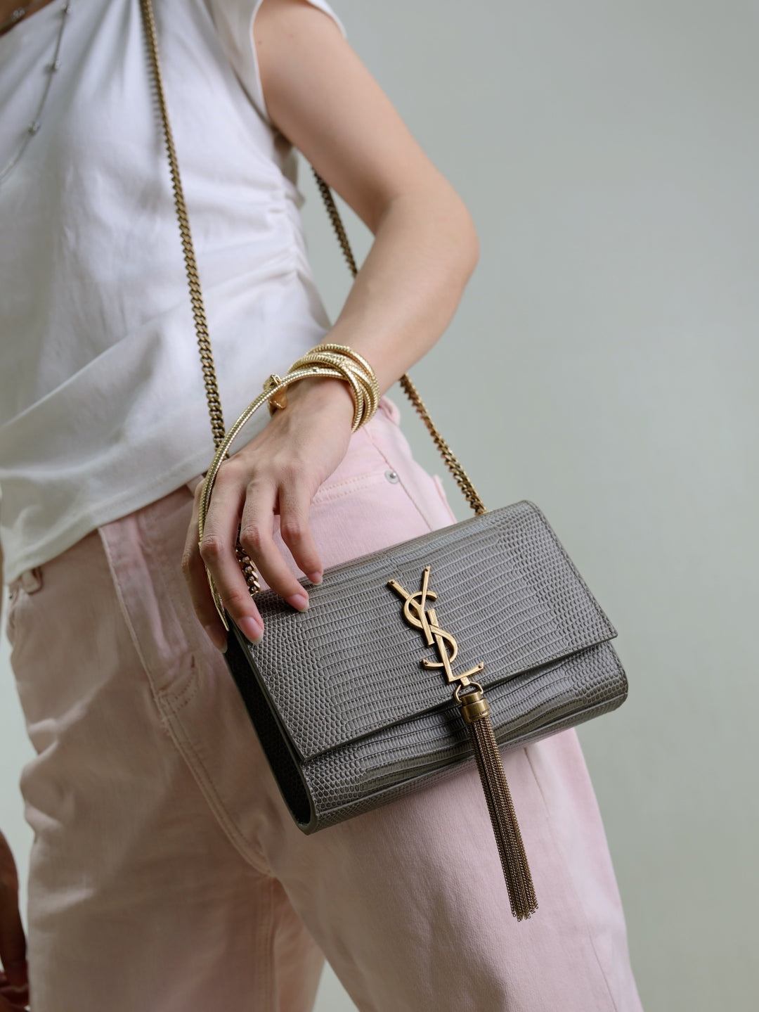 YSL Kate 20 Crocodile bag