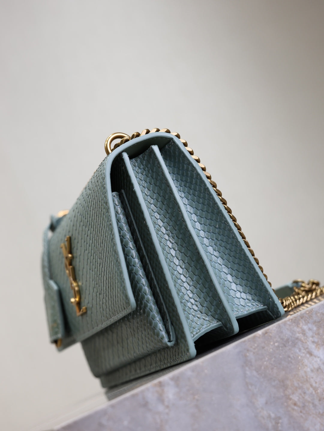 YSL Sunset Crocodile bag