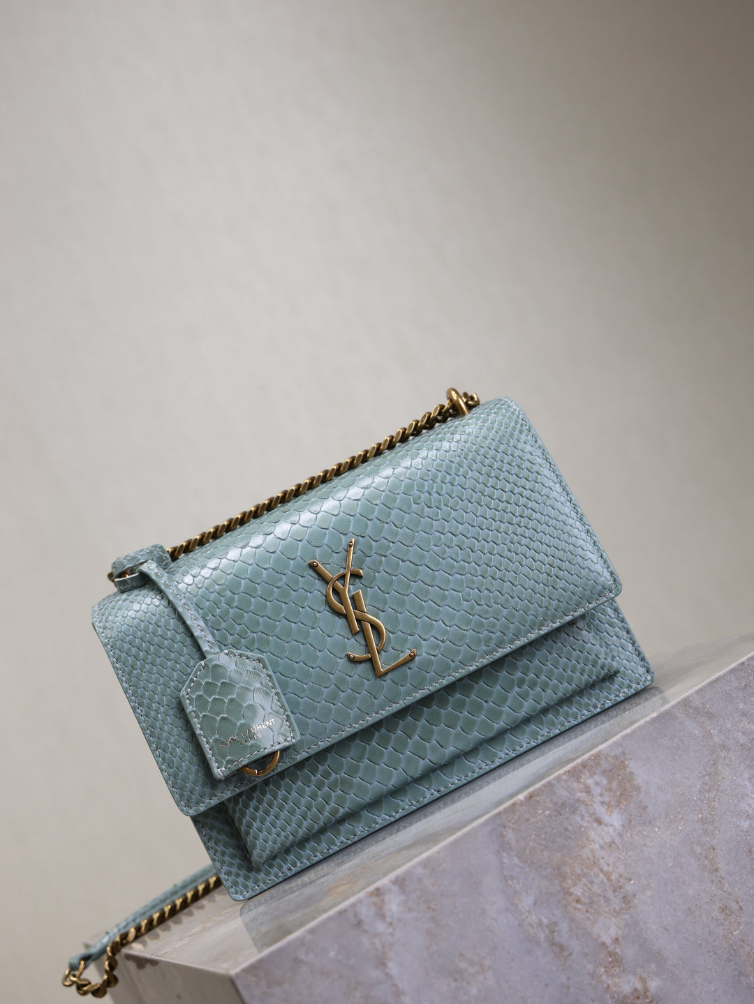 YSL Sunset Crocodile bag