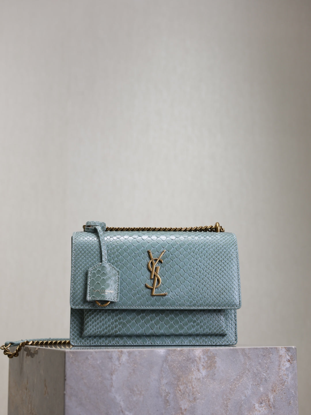 YSL Sunset Crocodile bag