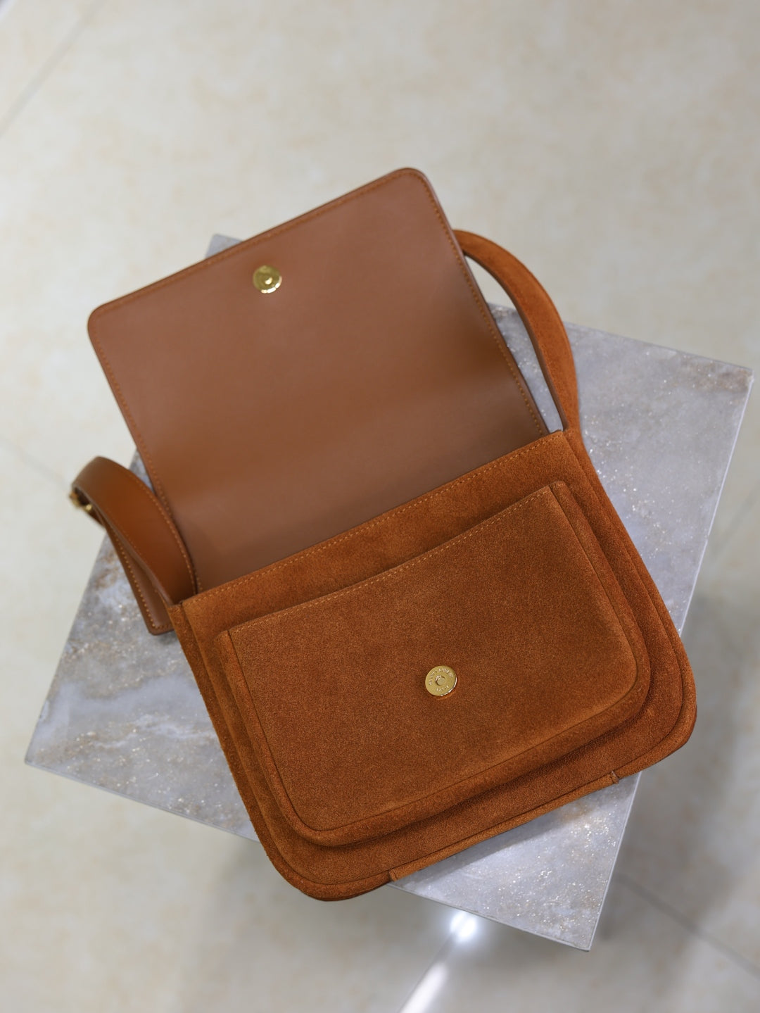 YSL Niki baby suede bag