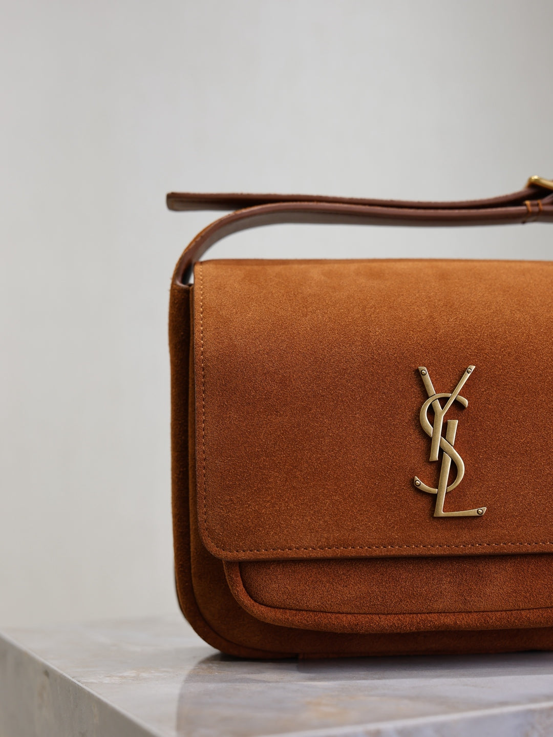 YSL Niki baby suede bag