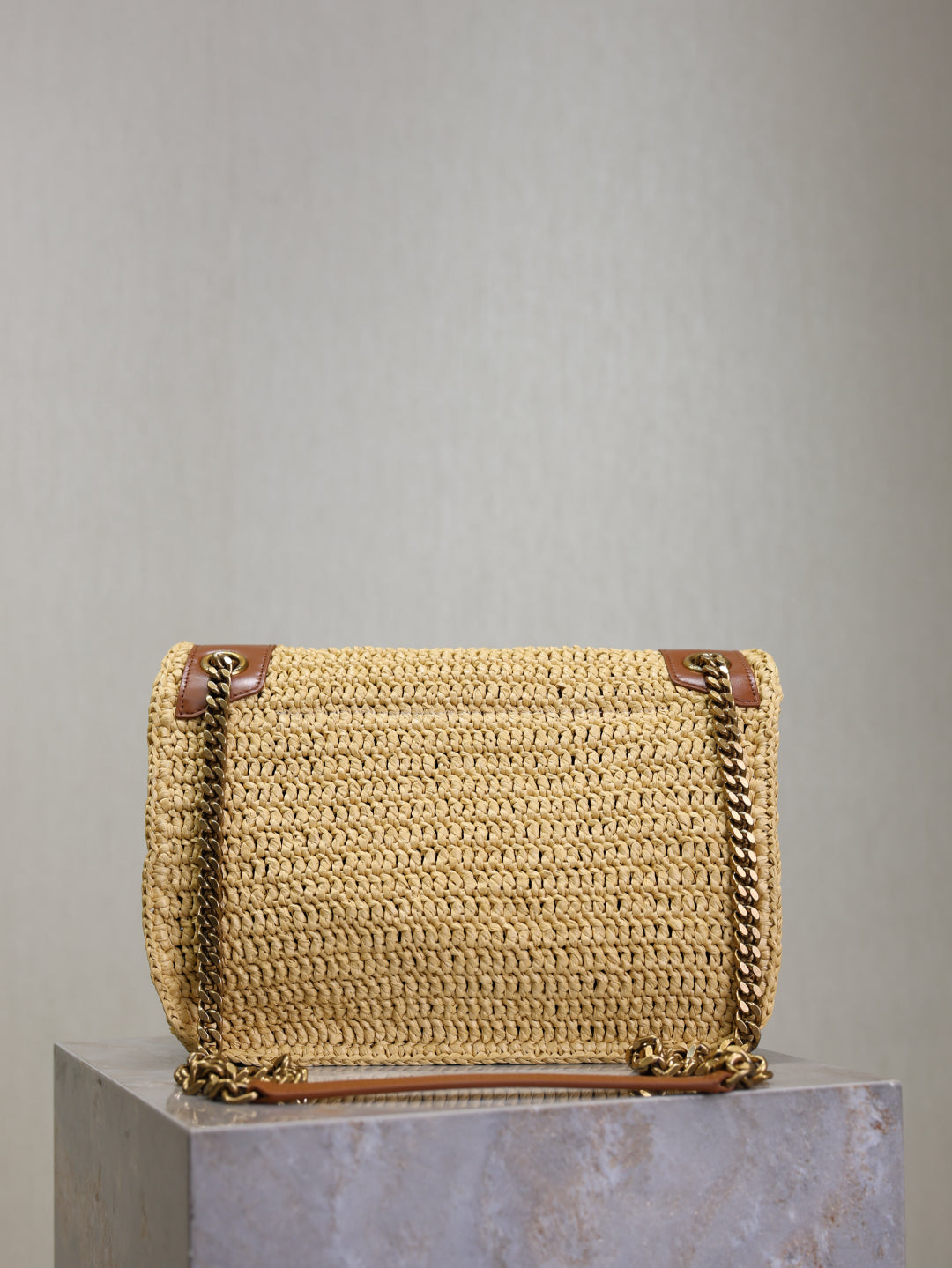 YSL Medim Niki Straw bag