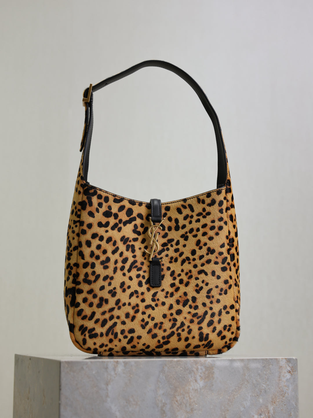 YSL LE 5 A 7 in leopard print