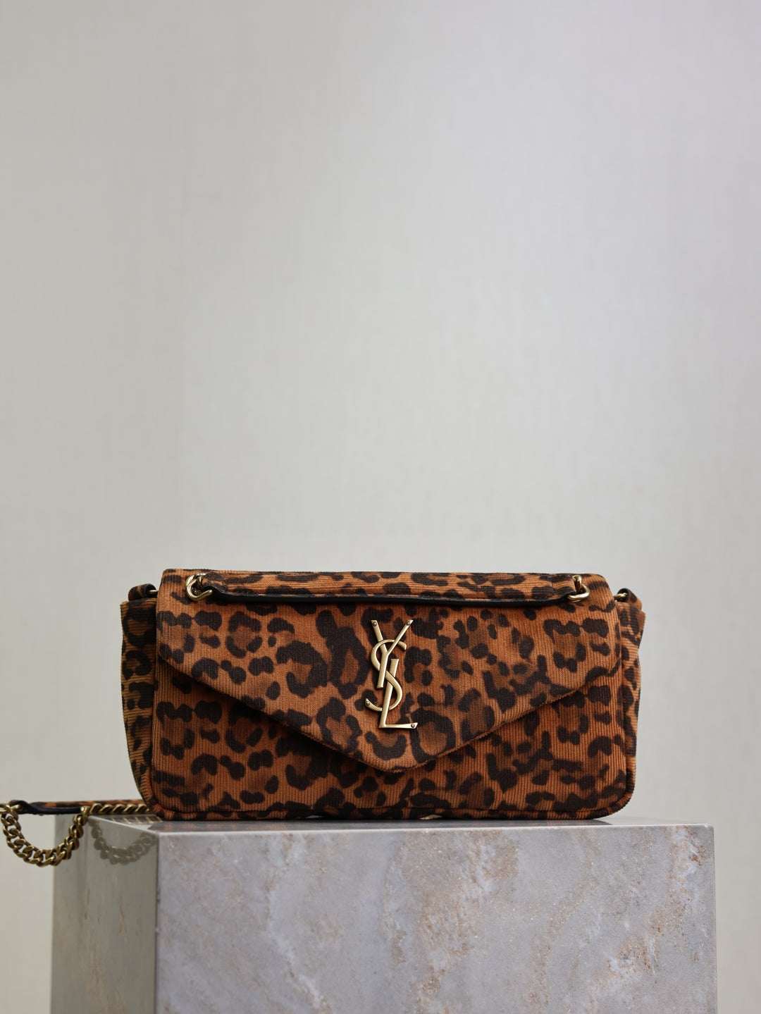 YSL Calypso in leopard print