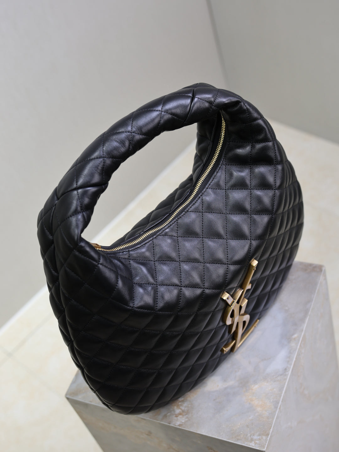 YSL Icare Hobo leather bag