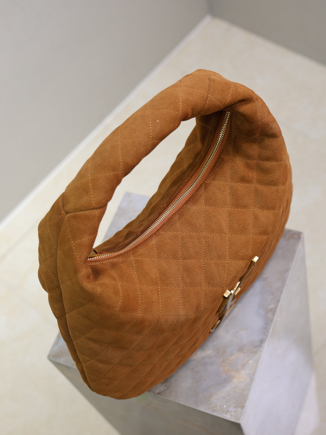 YSL Icare Hobo suede bag