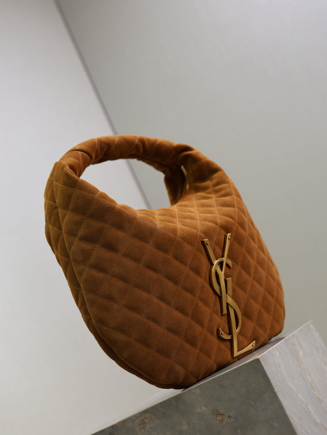 YSL Icare Hobo suede bag