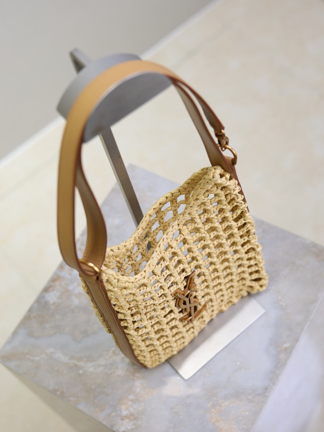 YSL Oxalis Mini straw bag