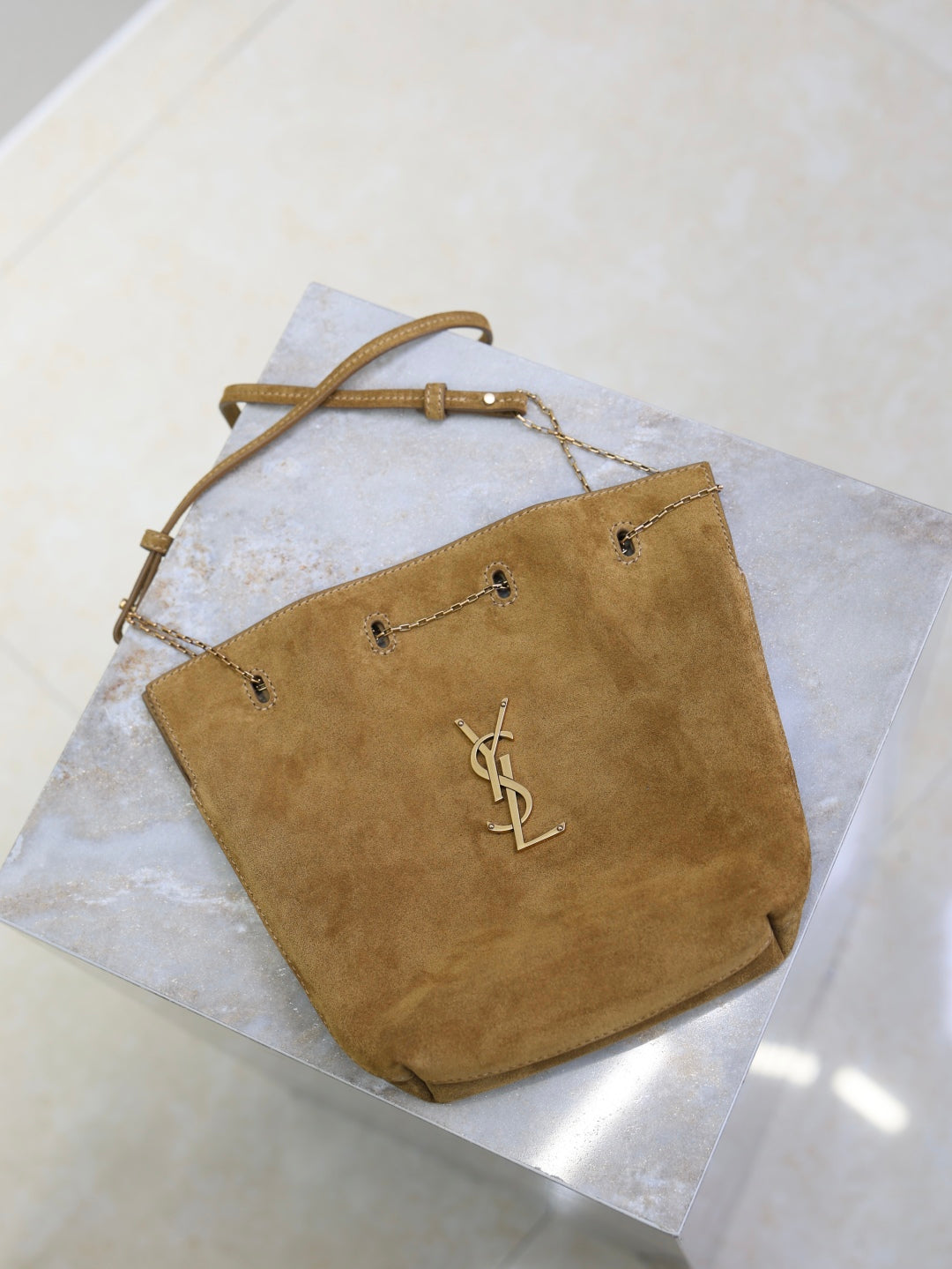 YSL Pochon in suede