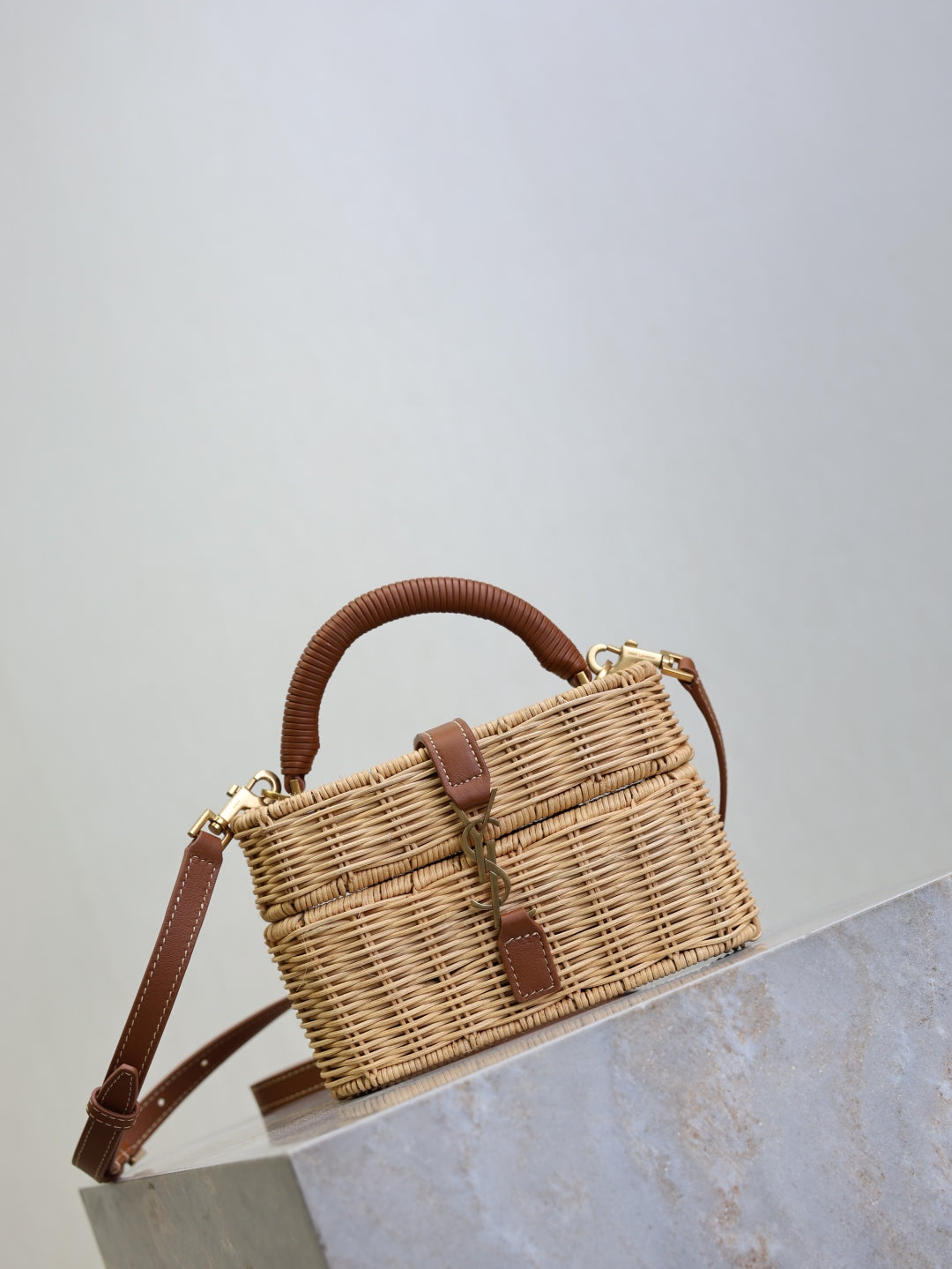 YSL Gaby mini straw bag