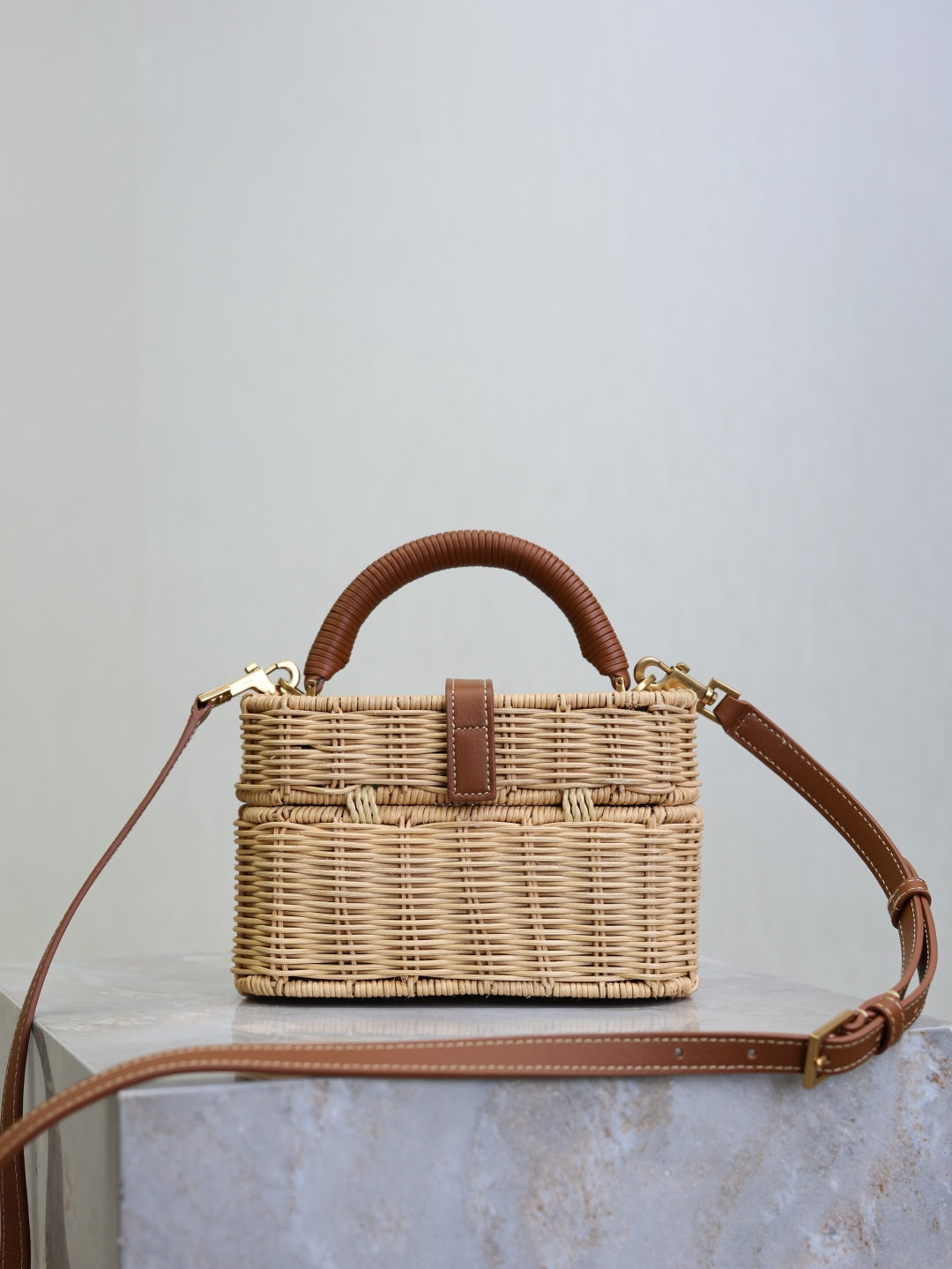 YSL Gaby mini straw bag