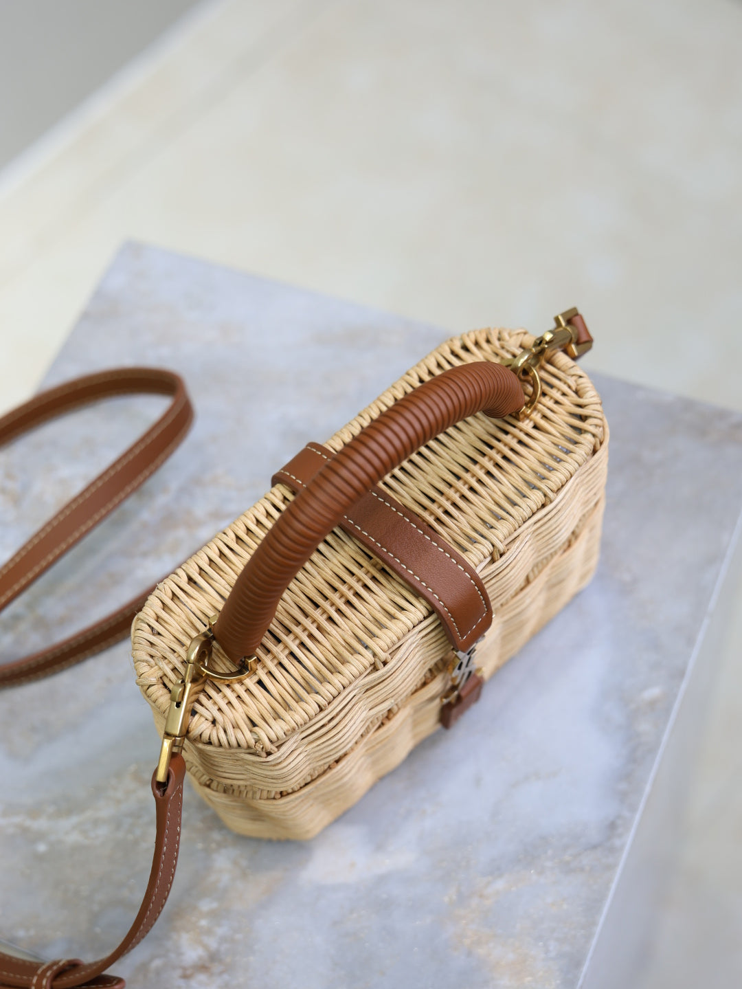 YSL Gaby mini straw bag