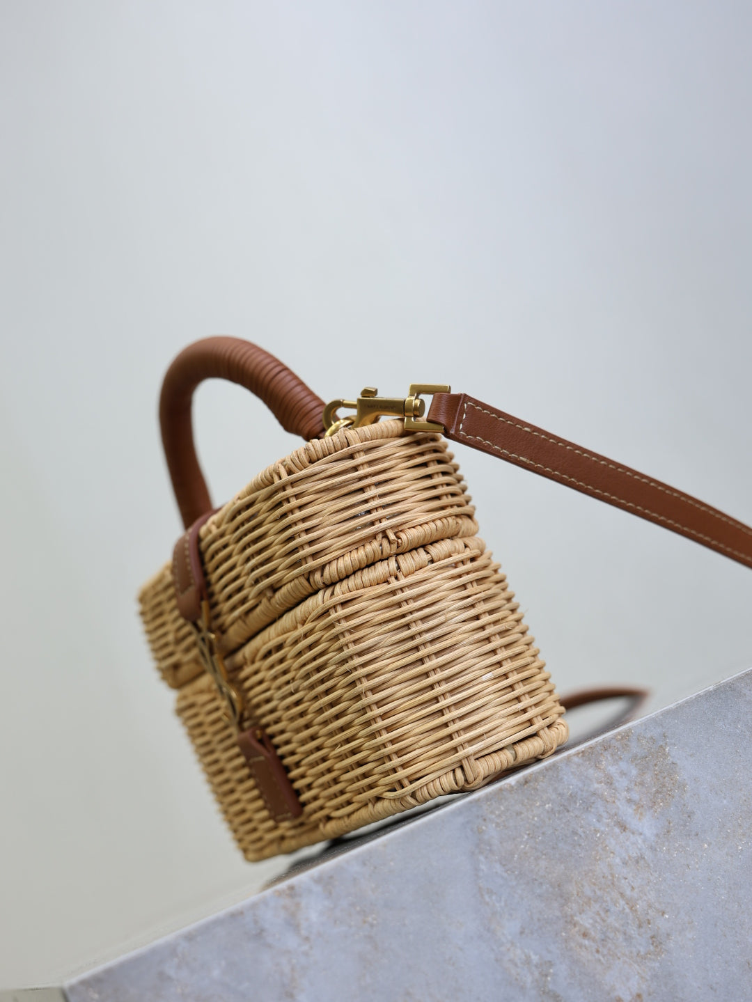 YSL Gaby mini straw bag