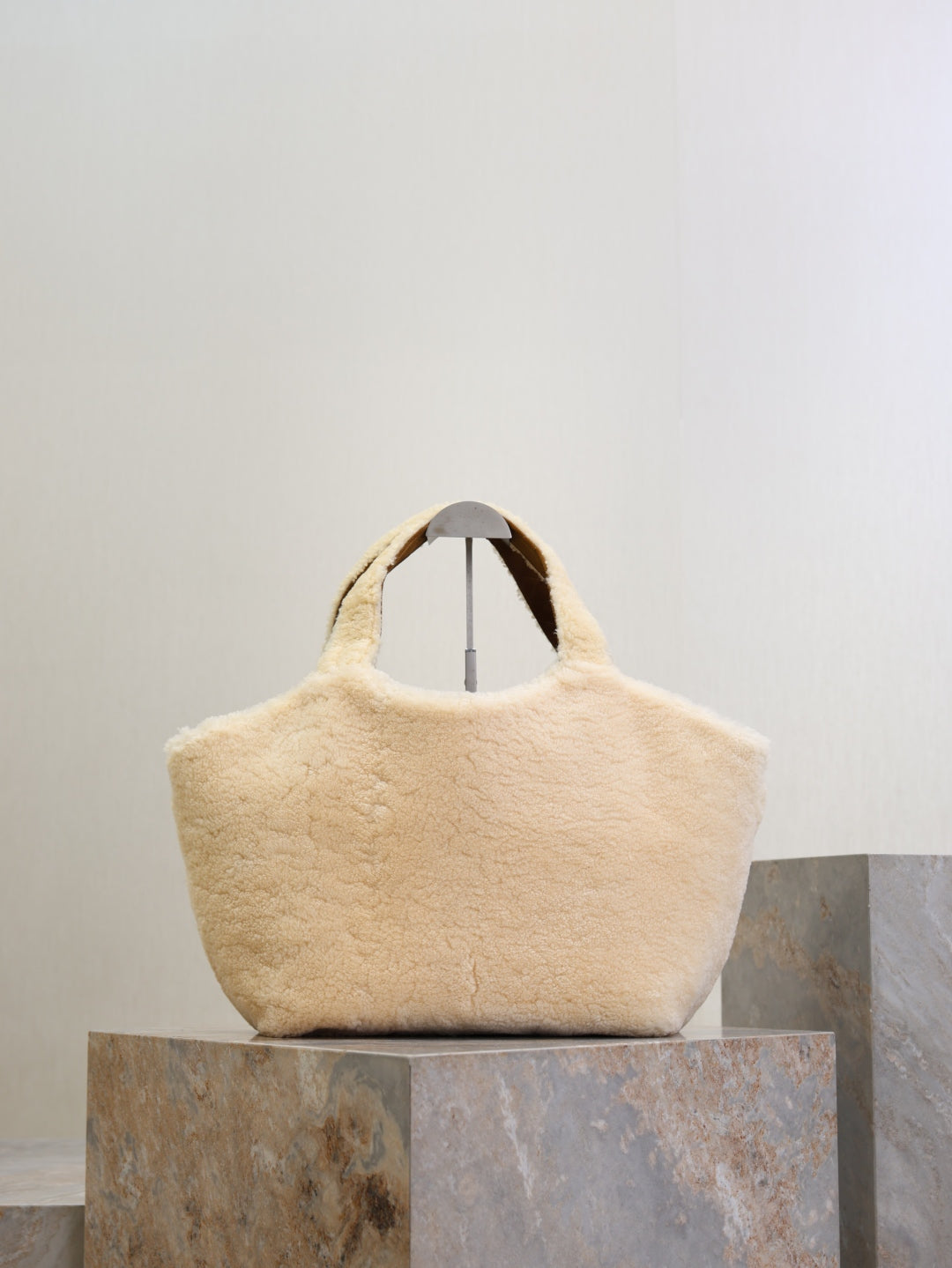 YSL Large Icare Shearling bag