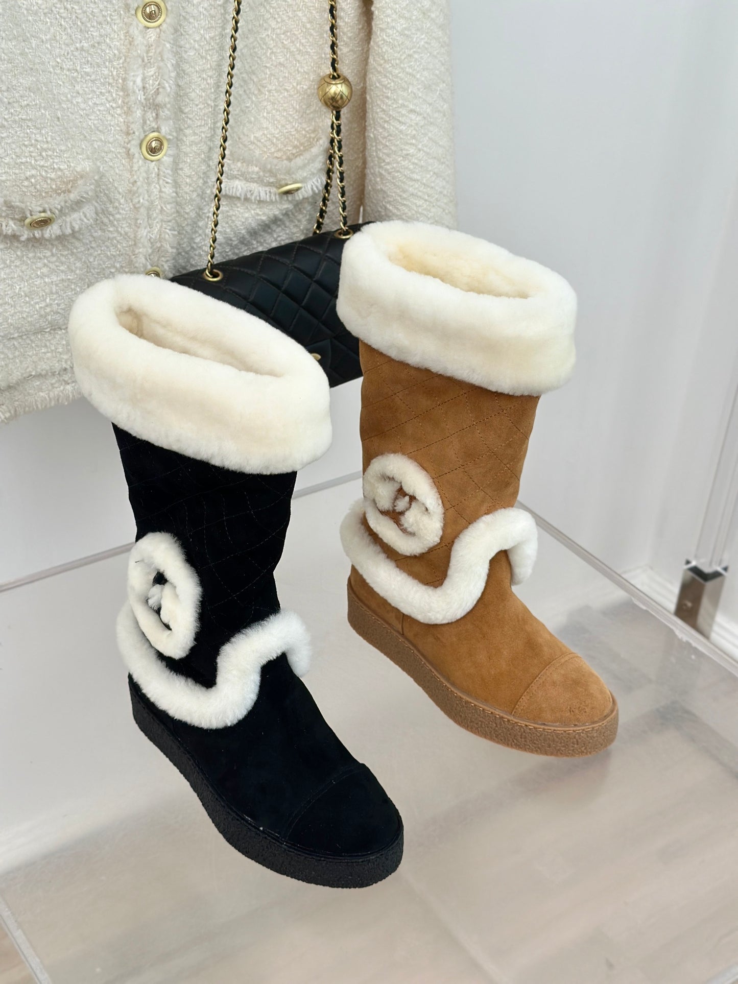Chanel Suede Boots
